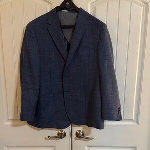 Joseph Abboud Navy Textured Blazer